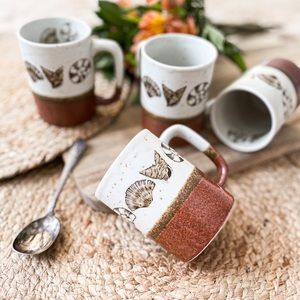 4pc Seashell Mug Set
